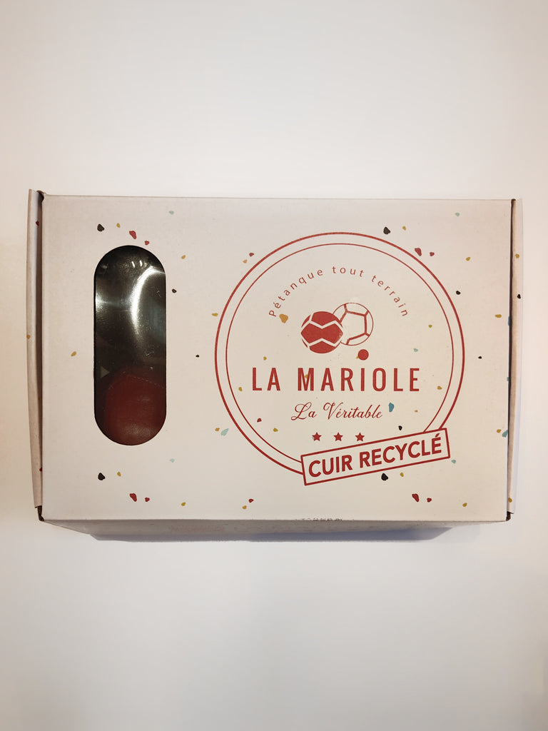 Pack officiel pétanque cuir bleu rouge - La Mariole – Byambroisine