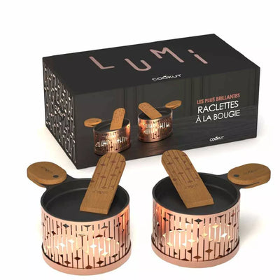 Appareils à raclette à la bougie 2 personnes édition or & cuivre - Cookut