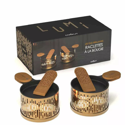 Appareils à raclette à la bougie 2 personnes édition or & cuivre - Cookut