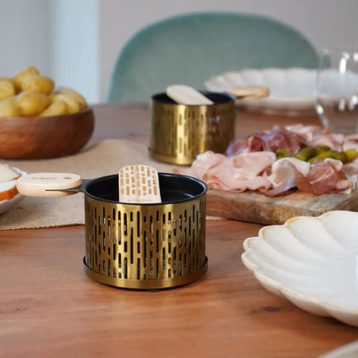 Appareils à raclette à la bougie 2 personnes édition or & cuivre - Cookut