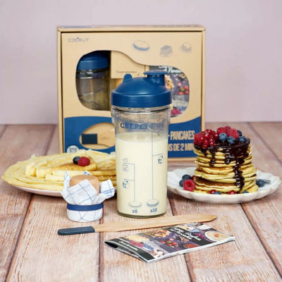Coffret shaker crêpes, gaufres, pancakes - Cookut