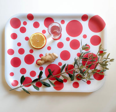 Plateau à pois rectangulaire Nestor Plateaux