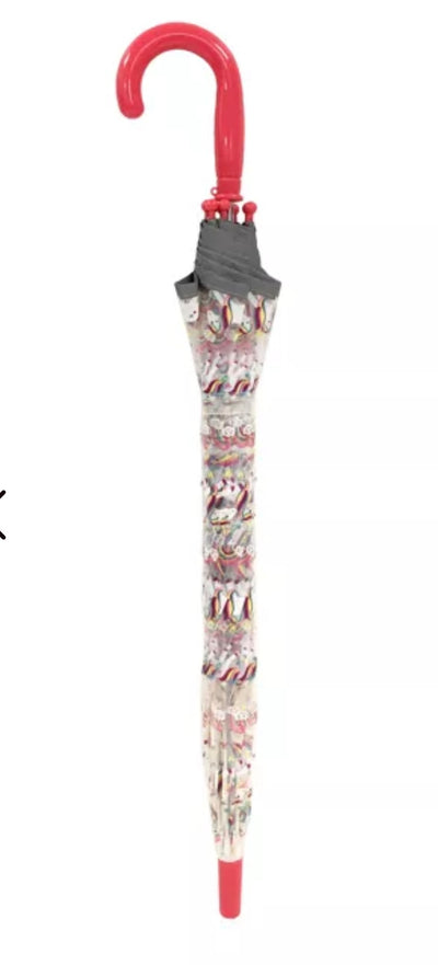 Parapluie transparent Licorne