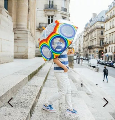 Parapluie transparent Arc en ciel