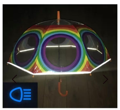 Parapluie transparent Arc en ciel