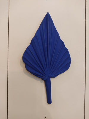 Feuille de palme murale "Joséphine" bleu outremer -  Monochromic