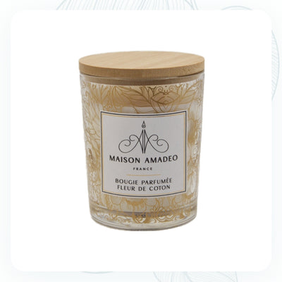 Bougie parfumée Fleur de coton - Maison Amadeo