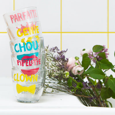 Verre gigogne Duralex Môme - Pied de poule