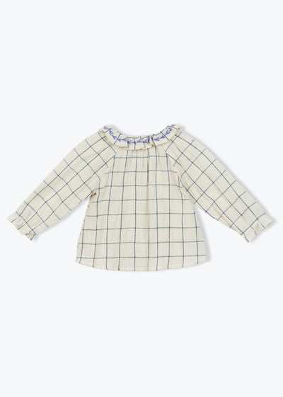 Blouse bébé carreaux crepe Emeline - Arsène & les Pipelettes