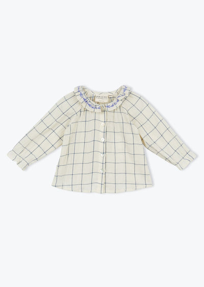 Blouse bébé carreaux crepe Emeline - Arsène & les Pipelettes