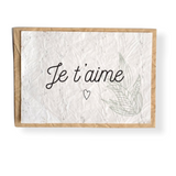 Carte de voeux Je t'aime - Growing Paper