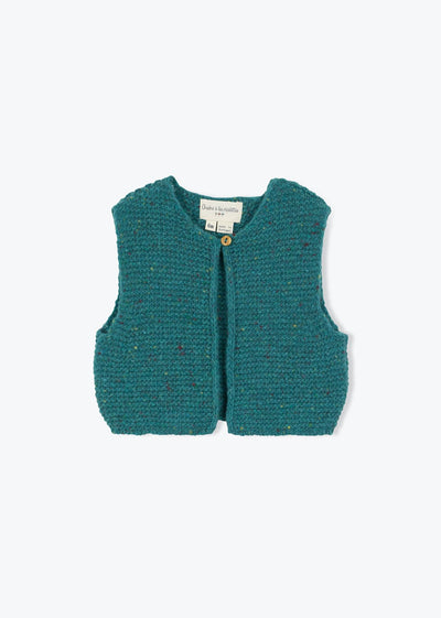 Gilet bébé point mousse Erland - Arsène & les Pipelettes