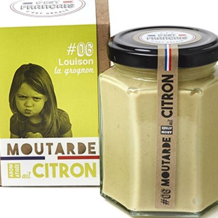 Moutarde aromatisée Louison ail & citron Quai Sud