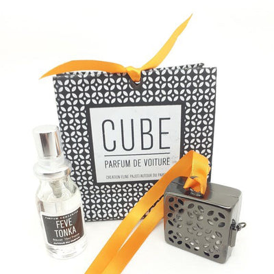 Petit cube parfum de voiture Autour du Parfum