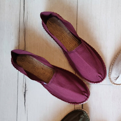 Espadrilles Homme bordeaux Jacotte Chuchote
