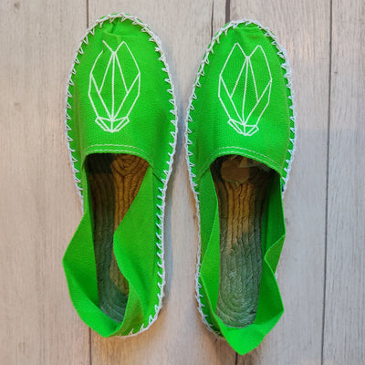 Espadrilles Femme vert fluo Jacotte Chuchote