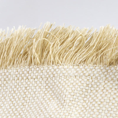 Courtepointe franges Toile de lin Où est marius