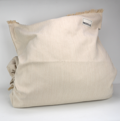 Courtepointe franges Toile de lin Où est marius