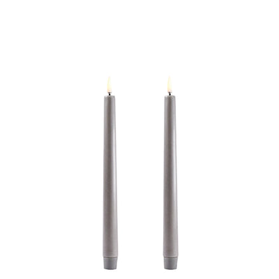 Bougie LED bougies en cire crème pour pile Ø2cm 24cm  2pcs-480019