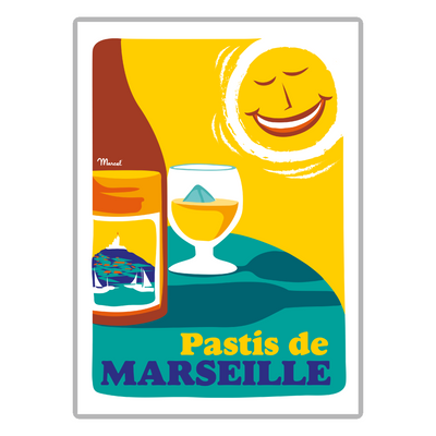 Affiche Pastis de Marseille 350g/m2 Marcel Travel posters