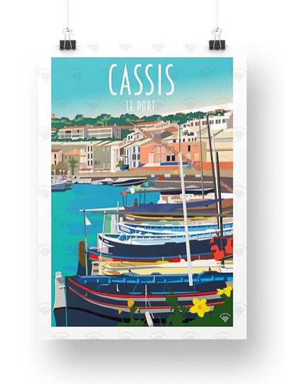 Affiche Cassis, le port - Maison Landolfi