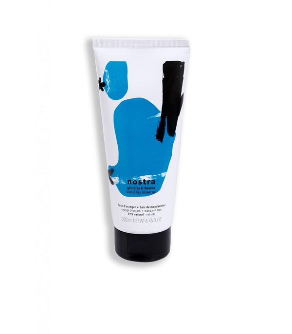 Gel corps et cheveux fleur d'oranger et bois de mandarinier Nostra
