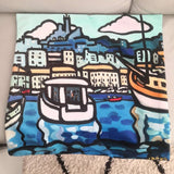 Coussin "Ferry Boat à Marseille" d'après l'oeuvre originale de Jacques Pellegrin