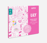 Poster géant à colorier Lily Omy