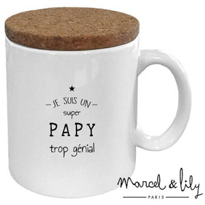 Mug je suis un papy trop génial Marcel & Lily