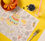 Sets de table à colorier Bon appétit - Omy