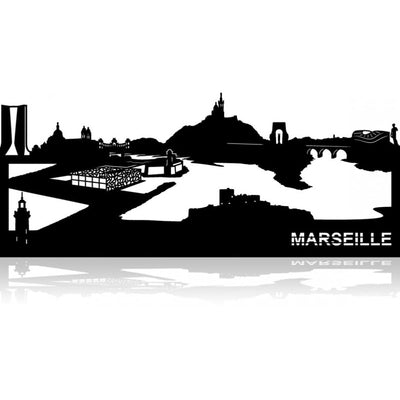 Skyline murale en métal Marseille Citizz